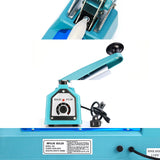 LinsnField Sealer Pro, Patented 12inch Impulse Heat Bag Sealer, 7mm Sealing Width Poly Bag Seal Machine, 2 Replacement Kits 2 Fuses Included, Blue