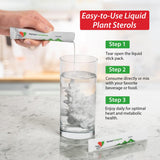 Cardiosmile 2000mg Plant Sterols Supports Healthy Cholesterol Levels with 1400mg beta-Sitosterol for Heart & Metabolic Health Support, 30 Day Supply in Single Use Liquid Packets