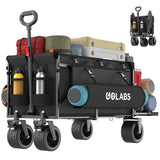 Golabs Collapsible Wagon Cart, 560lbs Load, 280L Heavy Duty Foldable Cart