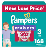 Pampers Diapers - Cruisers 360 - Size 6, 48 Count, Babyproof up to 100% Leakproof Pull-On Diaper