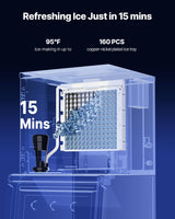 VEVOR Commercial Ice Maker Machine - Head, 360 Lbs/Day Stainless Steel Ice Machine with Self-Cleaning, Scheduled Ice-Making, Adjustable Thickness, Ideal for Restaurant Bar Cafe Hotel - Head Only