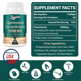 Vitamin E Tocotrienols - Liposomal Tocotrienols Supplement 1000mg, Highly Absorbable Delta Tocotrienol and Gamma Tocotrienol for Cardiovascular, Bone Health, and Antioxidant Support, 120 Softgels