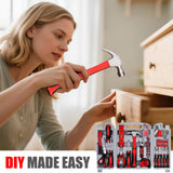 WINNER 156-Piece Delicate All-Purpose Home Tool Kit in Foldable Toolbox, Unisex | Complete and Essential Hand Tools Set for General House Repairs, Garage, Apartment, Office, Dorm, Perfect Holiday Gift