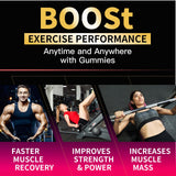 Happyummmm Creatine Monohydrate Gummies 5000mg for Men & Women, Chewables Creatine Monohydrate for Muscle Strength, Muscle Builder, Energy Boost, Pre-Workout Supplement(90 Count)-Strawberry.