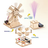 5 Individual STEM Science Kits for Kids, Wood Arts and Craft Kits 8-12
