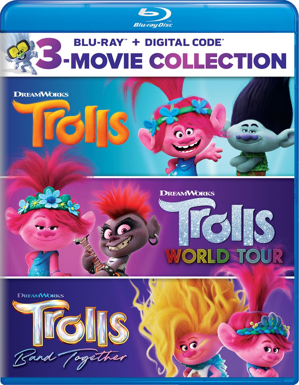 Trolls 3-Movie Collection - Blu-ray + Digital