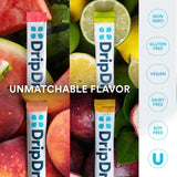 DripDrop Sugar Free Hydration Packets - Zero Classic Variety Pack - Single Serve Electrolytes Powder Drink Mix - Lemon Lime, Watermelon, Peach, Passion Fruit - Non-GMO, Gluten Free, Vegan - 16 Sticks