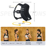 ZELUS Weighted Vest, Z-Fit Weighted Vest for Women and Men, 5 lb Weight Vest with Reflective Stripes & Adjustable Straps, Ultra Thin Weight Vest for Home Gym Strength Training Weight Loss Workout