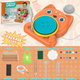 Aujazyble Pottery Wheel for Kids - Complete Pottery Painting Kit Art Supplies Arts and Crafts for Girls Boy Kids Toy, Birthday Halloween Christmas Gift for Kids Ages 6 7 8 9 10 11 12+, (Dog)