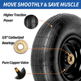 GICOOL 4.00-6 Tire and Wheel, 13" Wheelbarrow Pneumatic Tire, 5/8" & 3/4" Bearings, 1.75-6" Centered Hub,Sealed Bearings for Wheelbarrows Trolley Dolly Garden Wagon Cart Wheel Replacement