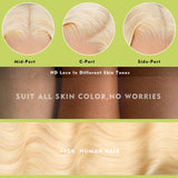 JILCA 30 Inch 613 Lace Front Wig Human Hair 200 Density Blonde Wig Human Hair 613 HD Lace Frontal Wig 13x6 Body Wave Lace Front Wigs Human Hair Pre Plucked Blonde Wigs For Women 613 Wig With Baby Hair