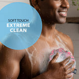 SHOWER BOUQUET Loofah-Charcoal Bath-Sponge XL-Color-4-Pack Extra-Large 75g