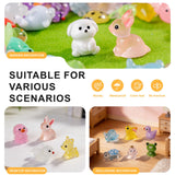 200 pcs Luminous Mini Resin Animals Many Styles Variety Tiny Animals Figures Miniature Little Small Animal Figurines Bulk for Micro Fairy Garden Landscape Accessories Hide Crafts Decor Aquarium