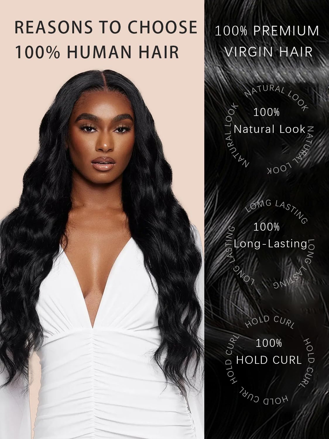 Human Hair Bundles 20 22 24 26 Inch Body Wave Bundles Human Hair 100% Unprocessed Brazilian Quick Weave 4 Bundles deals Human Hair Extensions Natural Black YNiSew