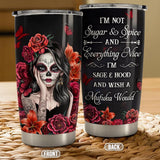 Sugar Skull Tumbler 20oz Stainless Steel Insulated Coffee Travel Mug Cup for Women Girls Gifts for Birthday Christmas Halloween