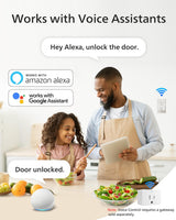Philips Smart Lock with Handles, Keyless Entry Front Door Lock Set, Smart Keypad Deadbolt with Handle, Digital Door Lock for Front Door, App Fingerprint PIN Code Unlocking, Auto Locking
