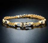 Barzel 18K Gold Plated Elephant Bracelet For Women Elephant Jewelry (Gold BR158)
