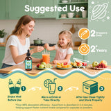 Tatavonix 19 in 1 Herbal Gut Cleanse Drops – Wormwood, Black Walnut, Chlorella 250mg, 10B Probiotics, Clove & Oregano – Liquid Detox Support for Adults & Kids, Alcohol-Free, 2oz