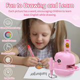 Drawing Robot for Kids, Voice Interactive Educational Drawing Robot, Montessori Painting Learning Toys with 150 Cards, Christmas Birthday Party Gift for 3 4 5 6 7 8 Years Old Girls Boys