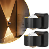L LOHAS LED Night Light Projector, Night Lights Plug into Wall, Dusk to Dawn Sensor, 180°Rotating Nightlight for Kids, 0-150LM Dimmable Soft White Ambient Lighting for Bathroom, Decor, Gifts, 2 Pack