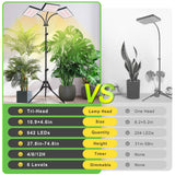 LBW Grow Lights for Indoor Plants with Stand, 642 LEDs Full Spectrum Standing Grow Light, Tall Floor Lamp with 3/6/12H Timer, 6 Brightness, 3 Modes, 63" Adjustable Tripod