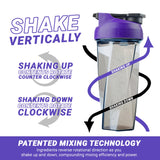 HELIMIX 2.0 Vortex Blender Shaker Bottle Holds upto 28oz | No Blending Ball or Whisk | USA Made | Portable Pre Workout Whey Protein Drink Shaker Cup | Mixes Cocktails Smoothies Shakes | Top Rack Safe