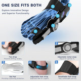 HUQKIYA Bunion Corrector for Women & Men, Orthopedic Bunion Splint with Toe Separator Adjustable Toe Straightener Suitable for Left/Right Feet Hallux Valgus Relief(Black 2Pcs)