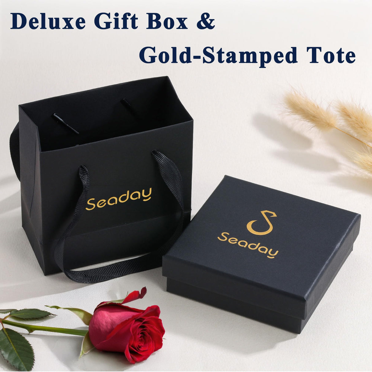 SEADAY 18K Gold Plated Bangle Bracelets for Women, 4Pcs Gold Bracelet Set
