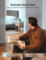 X-Sense Radon Detector for Home, Audible & Visual Alerts, XR0B-SR