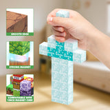 JIMI Magnetic Blocks Building Toys, 150pcs Magnetic Blocks Set STEM Construction Toys for Kids Age 3-8, 1 inch Magnet Blocks Montessori Sensory Stacking Toys Christmas Birthday Present for Boys Girls