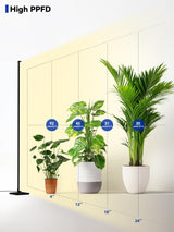 Grow Light with Auto-Timer, Hanging and Standing Grow Lights for Indoor Plants,3 Light Modes, Detachable Full Spectrum Plant Lights for Wide Area Coverage in Indoor Plants (60 in)