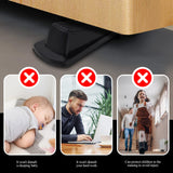 12 Pack Door Stoppers for Bottom of Door, 4.8x2.2x1.3in Door Stops, Rubber Door Stopper Wedge, Sturdy Stackable Door Stops for Floor