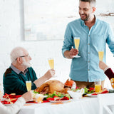 JOLLY CHEF 100 Pack Plastic Champagne Flutes Disposable 4.5 oz Clear Plastic Champagne Glasses Suitable for Wedding, Thanksgiving Day, Christmas