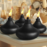 FAN-Torches 4 Pack Table Top Torches, 24.5oz Citronella Torches for Outside, Decorative Tabletop Lantern for Yard, Patio, Deck, Garden, Party, Landscape