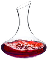 Wlasss Wine Decanter, 1100ml /37.2oz Red Wine Decanter, Hand Blown Lead-Free Crystal Wine Carafe, Small Decanter for White and Red Wine, Elegant Design Easy Pour, Wine Gifts for Christmas