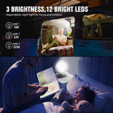 AMACOOL Portable Camping Fan with LED Lantern- 40H Work Time Rechargeable