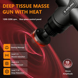 AERLANG Mini Massage Gun with Heat Christmas Gift for Him Black