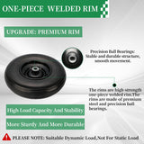 4.00-6 Flat Free Tire and Wheel, 13" Solid Wheelbarrow Tires, Adapter Kit