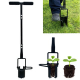 Saxhexx Bulb Planter Tool Long Handle Bulb Planting Tool with Serrated Base Proplugger Garden Hole Digger for Plants Flower Seedling Transplanter Bulb Planters for Iris, Daffodils,Tulip Planter