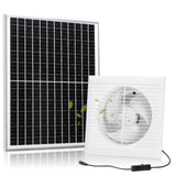 Fanspex Solar Exhaust Fan, Solar Powered Vent Fan Kit for Outside Greenhouse Shed Chicken Coop (8" Fan)