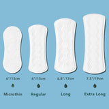 Rael Panty Liners for Women, Organic Cotton Cover - Daily Pantiliners, Light Absorbency, Unscented, Chlorine Free (Micro Thin, 280 Count)