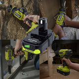 Ultraxxis 2 Packs 3.0Ah High Capacity Replacement for Ryobi 18v Battery P108 P104 P105 P102 P103 P122 P109 Li-ION Compatible with Ryobi 18V ONE+ System Cordless Power Tools and Charger