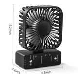 DAOTAILI 4" Grow Tent Fan with Auto Humidity Control | Quiet Oscillating Ventilation, Real-Time Temp & Humidity Monitoring for Hydroponics, Greenhouses & Indoor Gardens