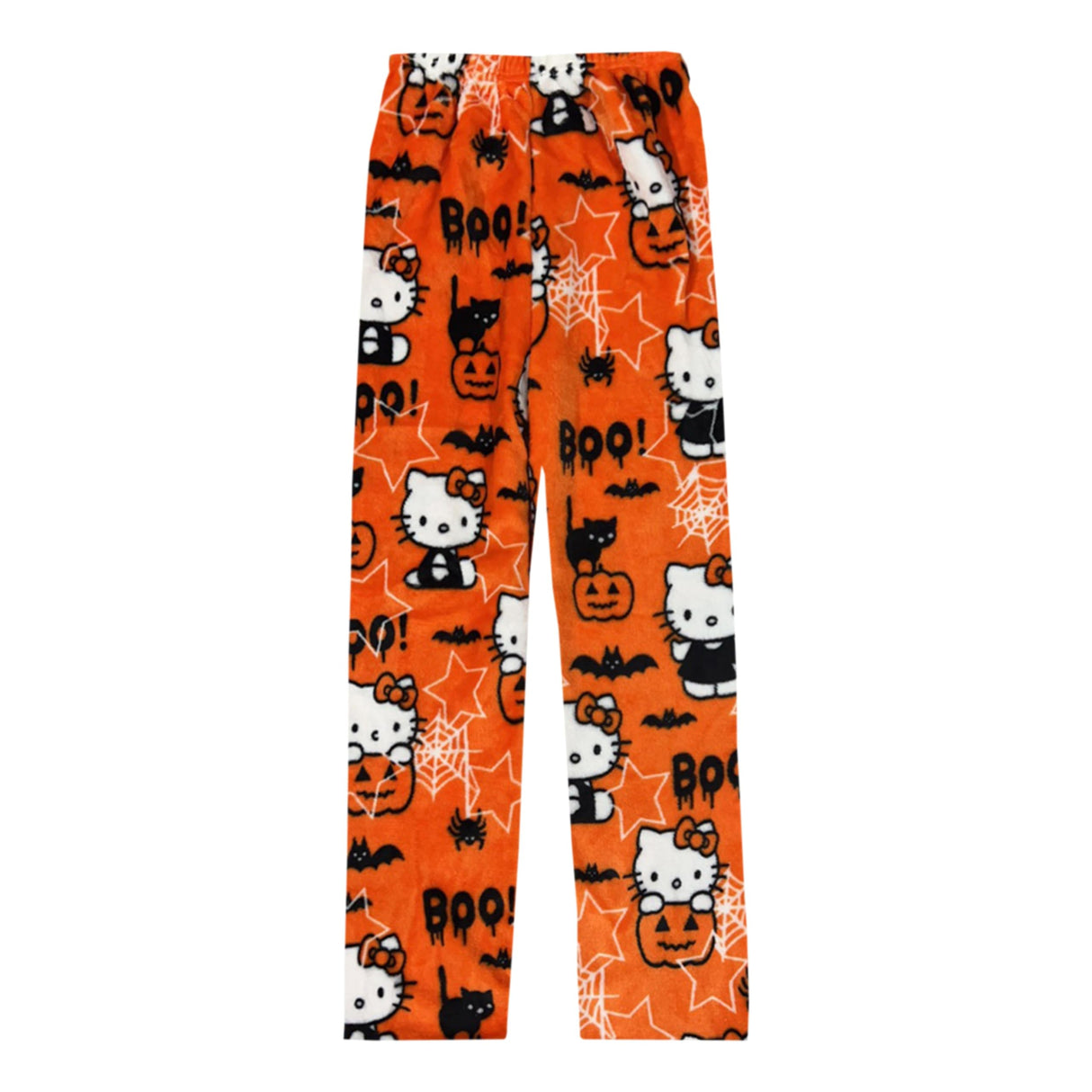 BIUGNVW Anime Women's Cartoon Family Flannel Pajama Pants - Christmas & Halloween Orange Medium