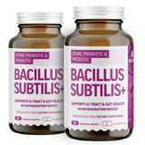 Bacillus Subtilis Spore Based Probiotic — High Potency Strain with Prebiotic for Balanced Belly | Daily Gut Health & Microbiome Support for Family | 6 Billion CFU Per Day | 180 Vegetarian Capsules