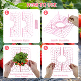 12 Pcs Garden Strawberry Supports Racks Strawberry Stand for Garden