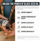 20% Thymoquinone Black Seed Oil Extract Capsules - TQ-Advanced 4X®: Potent Thymoquinone Concentration Available - 60:1 Concentrate from Nigella Sativa, Raw Form, Vegan, Glass Bottle (120 Capsules)