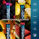 DripDrop Hydration Packets - Bold Variety Pack - Single Serve Electrolytes Powder Drink Mix - Watermelon, Berry, Lemon, Orange - Non-GMO, Gluten Free, Vegan - 32 Sticks