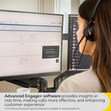 Jabra Engage 40 Wired Mono Headset - Noise-Cancelling 2-Mic Technology and USB-A Cable, Ultra-Lightweight - Works with All Leading Unified Communications Platforms Such As Zoom, Unify - Black