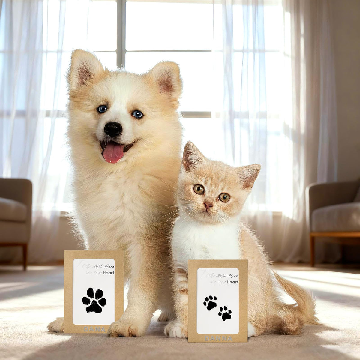 DeerZone Inkless Paw Print Kit,Dog Paw Print Kit,Dog Nose Print Kit